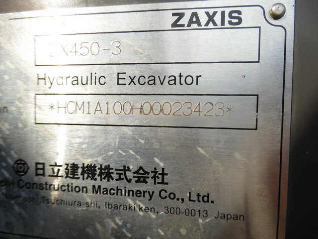 Hitachi ZX450-3 